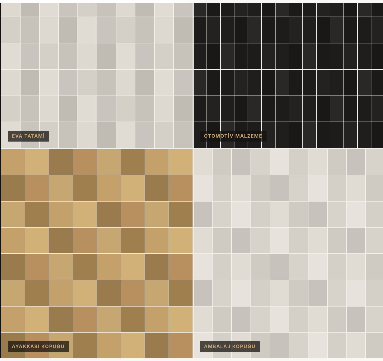 Atami EVA - EVA Tatami, Spor, Otomotiv, Ayakkabı Köpük Ürünleri İstanbul Türkiye